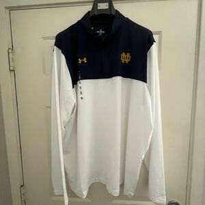 Brand new Under Armour Notre Dame quarterzip long sleeve 3XL
